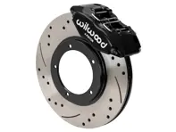 Voorrem Powerlite remklauw en rotorset met geventileerde, geboorde en gesleufde schijven. Porsche 911 1969-73 Wilwood - 477405083D, 477405083A, 91135104120, 90135104116, 91135190700, 91135190800, 90135197510, 90135197610, 91135193500, 91135193600 - 140-16946-D, 140-16946-DR, 140-16946-DY