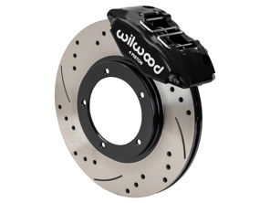 前制动器 Powerlite 卡钳和转子套件，带通风、钻孔和开槽盘。保时捷 911 1969-73 Wilwood - 477405083D, 477405083A, 91135104120, 90135104116, 91135190700, 91135190800, 90135197510, 90135197610, 91135193500, 91135193600 - 140-16946-D, 140-16946-DR, 140-16946-DY