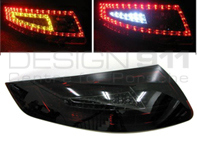 Indicatore di direzione posteriore fumè/rosso con lampadine LED per Porsche 997