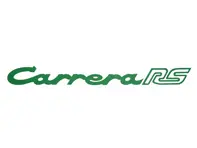 Adesivo 'CARRERA RS' sul cofano posteriore, in verde. Porsche 911 72-73 - 91155903603, 91155903602