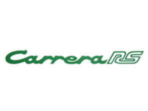Adesivo 'CARRERA RS' sul cofano posteriore, in verde. Porsche 911 72-73 - 91155903603, 91155903602