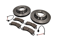 FRONT Brake Pads and Brake Disc Package Porsche 991 S 3.8L - 99135240301, 99135240401, 99135140302, 99735140402