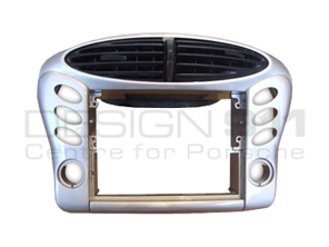 Centrale ventilatieopeningen Arctic Silver. Porsche Boxster 986 - 911680CV986