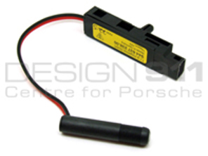 Pestillo de puerta con perilla con inserto de lámpara. Porsche 924 / 968 - 94463723800, 9446372380001C, 9446372380101C