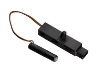 Knob Door Latch with Lamp insert. Porsche 924 / 968 - 94463723800, 9446372380001C, 9446372380101C