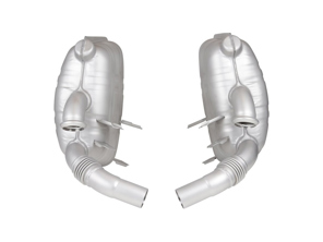 Pot d'échappement style OE sport avec homologation TÜV/CEE Porsche 996 C2 / C4 / C4S 1997-05 - 1620602210, 96330S, 99611121000, 96.330S, 705332040, 99611112155, 99611112156, 99611112157, 99611112255, 99611112256, 99611112257, 99611113154, 99611113157, 99611113168, 99611113254, 99611113257, 99611113268 - 96.330S, 1620602210