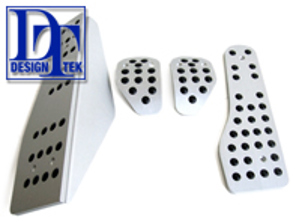 Pedals Alloy and Footrest Kit for Porsche 911 / 964 / 993 For LHD Cars   DesignTek - 96442311100, 96442311101, 96442358300, 91442321000