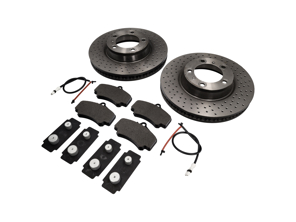 FRONT Brake Pads and Brake Disc Package Porsche 997 3.8L C4S - 99635140904, 99635140903, 99635141004, 99635141003