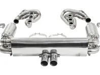 Sistema di scarico sportivo CARGRAPHIC GT Backdate con set collettore ID45 GT, senza riscaldamento, look GT3. Porsche 964 Carrera 2/4/RS - 96411104504, 96411104605, 96411104502, 96421103905, 96421103932, 96421104004