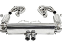 CARGRAPHIC GT Sportauspuffanlage mit ID45 GT Krümmer, ohne Heizung, GT3-Optik. Passend für Porsche 964 Carrera 2/4/RS - 96411104504, 96411104605, 96411104502, 96421103905, 96421103932, 96421104004