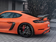 TechArt carbon achterspoiler type II. Porsche 718 Kaaiman - 082.100.811.009, +81100811000, +91100810200
