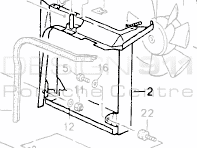 Telaio del condensatore del radiatore dell'aria condizionata. Porsche 964 1989-94 - 96457324101 - 96457324101