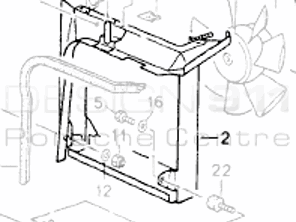 Radiator airco condensor frame. Porsche 964 1989-94 - 96457324101 - 96457324101