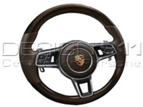 Multi-function sports steering in Paldao. Porsche 971 Panamera 2017>> - 971044401, 971044401A34, 971044401OE5, 9710444019J9, 971044401OK6, 9710444018U7
