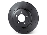 Geboorde remschijfrotor, voor. Porsche 958 Cayenne (OE-nr. 95835140301 en 95835140401) - 95835140300, 95835140301, 95835140400, 95835140401