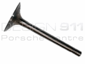 Engine cylinder head exhaust valve. Porsche Boxster 986 2.5L, 2.7L / Boxster 987 2.7L - 99610511304, 99610511308, 3658.239
