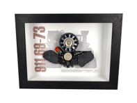 Engine 911 Magnesium model cutaway Porsche Art - Box framed 1:4 scale - BFEN911MAG
