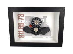 Moteur 911 Magnesium modèle coupé Porsche Art - Boîte encadrée échelle 1:4 - BFEN911MAG