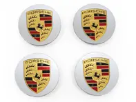 Radkappen mit farbigem Wappen für Porsche Macan (4er-Set) - 00004460713, 00004460513