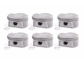 Engine pistons SET OF 6. Porsche 997.2 3.8L / 991.1 3.8L / 981 Boxster Spyder / 981C Cayman GT4 - MAHLE MA1.01 / MA1.03 - 9A110393800, 9A110303800, 9A110303803, 9A110303809, 9A110393700, 503 PI 00112 000 - 503 PI 00112 000