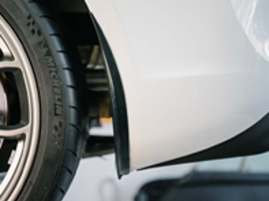 Rennline universal silicone rear stone chip guards - E300