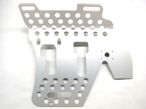 Panneau de plancher en aluminium Rennline. Côté conducteur. Porsche 911/912 TARGA / CABRIO - F02