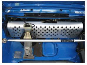 Rennline Ventilatormotor montage deksel. Porsche 911/912/930 rechtsgestuurde auto's