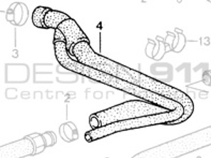 Tubo di spurgo dal serbatoio dell'olio al carter. Porsche 964Turbo - 93010739703, 93020704301, 93020704302