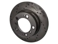 后部钻孔制动盘转子。保时捷 986 Boxster（OE 零件编号 98635240104） - 98635240104, 24012001761, 09D58011, 92088900, 460152420, P2013V - DDF2023C, DF6338