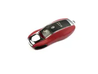 Astuccio copri chiave in pelle. Porsche 991 / 958 Cayenne / 970 Panamera / 981 Boxster/Cayman / Macan / 718 Boxster/Cayman - 88044960