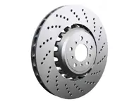 Brake disc rotor, Front Drilled. FORMULA Z. Porsche 970 Panamera Turbo - 298615301C, 298615302C, 97035140500, 97035140600, 460.1584.70, 460.1585.70 - 460.1584.70, 460.1585.70