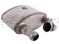 Exhaust Muffler / Silencer Sports. Porsche 993 Carrera - 99311104614, 99311104513