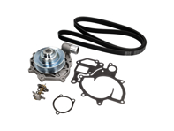 Kit pompe à eau, courroie et thermostat. Porsche 996 Turbo / 996 GT3 - 99610601175, 99610601172, 99610601173, 99610601174, 99610601177, 99610601176