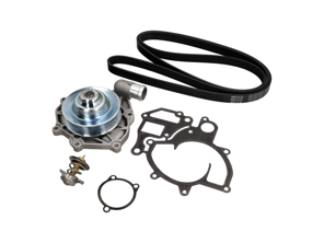 Wasserpumpe, Keilriemen und Thermostat-Kit. Porsche 996 Turbo / 996 GT3 - 99610601175, 99610601172, 99610601173, 99610601174, 99610601177, 99610601176