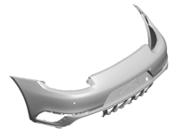 Autos tamponneuses arrière avec aide au stationnement et caméra. Porsche 991.2 Turbo - 99150592301