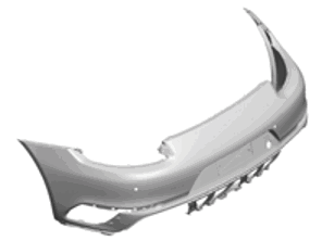 Rear bumper cars with park assist & camera. Porsche 991.2 Turbo - 99150592301