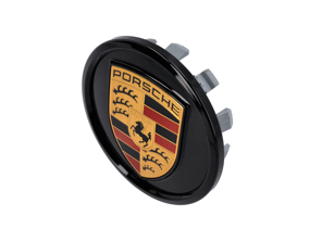 Wheel cap in Jet Black Metallic. Porsche Taycan / 971.2 Panamera - 9J1601151AC9X, 9J1601151A