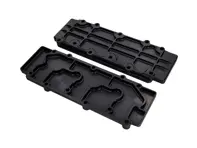 Nokkenasmotorkap - Onderste legering in zwart Porsche 911 1968-89 - 93010511600, 93010511605, 93010511601, 93010511602, 93010511603, 93010511604