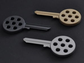 Blank key 917 style. Porsche 911 SWB - 90172231400, 90172231409, 64461390102, 64461390110