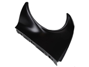 Sección de reparación del triángulo del alerón delantero debajo del faro. Porsche 911 1968-73 - 90150303223GRV, 90150303123GRV, 90150303123, 1680350870, 90150303223, 1680350880, 90150303122, 90150303122GRV, 90150303222, 90150303222GRV - 1680350870, 1680350880