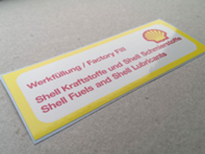 Shell air cleaner decal. Porsche 911 (1973-1983) - 91170100100