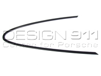 Rear 1/4 Glass Moulding Metal Black. Porsche 911 - 9115434190270K, 9115434200270K