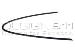 Achter 1/4 Glas Sierlijst Metaal Zwart. Porsche 911 - 9115434190270K, 9115434200270K