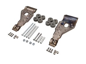 Uitlaatsteunbeugels van titanium (met accessoires) voor Porsche 996 / 997 - 99611122702, 99611122802, 99611122703, 99611122803, 99611122700, 99611122701, 99611122800, 99611122801, 99611123702, 99611123802, 99611123703, 99611123803, 99611123704, 99611123804, 99711122930, 99611123000, 90037810501, 90037818301, 99611123100, 90038000501