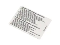 Pegatina señal de advertencia de airbag. Porsche 955 Cayena - 95570143020