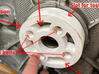 Outil de pose de joint spi principal arrière pour Porsche Boxster et 911 M96/M97 - 0PB105249/2, 99911349040, 99710121201, 0PB105249, 0PB105249/1