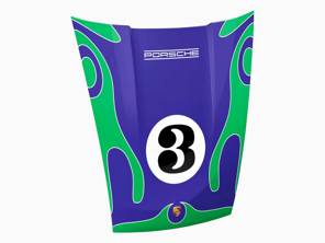 911 Bonnet Wall Art - Martini Racing psichedelico