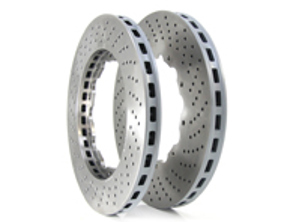 适用于保时捷 991 GT3 RS MKI 的带钻孔陶瓷刹车盘更换件 - 212412170, 212412160, 212412150