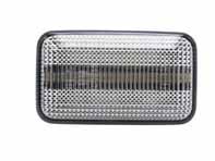 Seitenrepeater quadratisch sequentielle Seitenmarkierung, transparent. Porsche 924/ 944/ 968/ 993/ 964/ 911 - 4A0949101