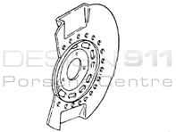 Brake Disc Cover Plate FRONT. Porsche 964 RS - 96435180380, 96435180480